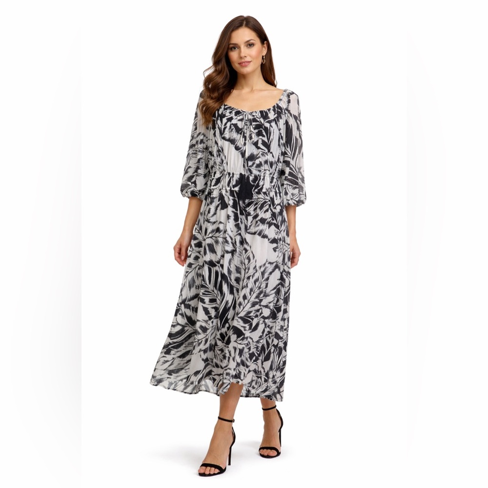 kathy ireland Mesh Knit Maxi Dress
